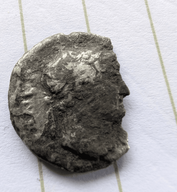 silver roman coin