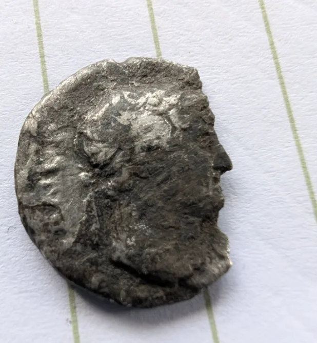silver roman coin